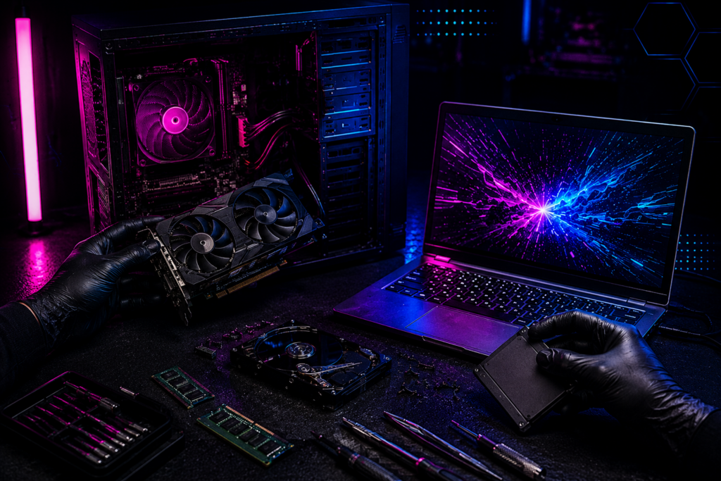 Nowe życie starszego komputera i laptopa modernizacja starszego komputera lub laptopa ipsum komp
