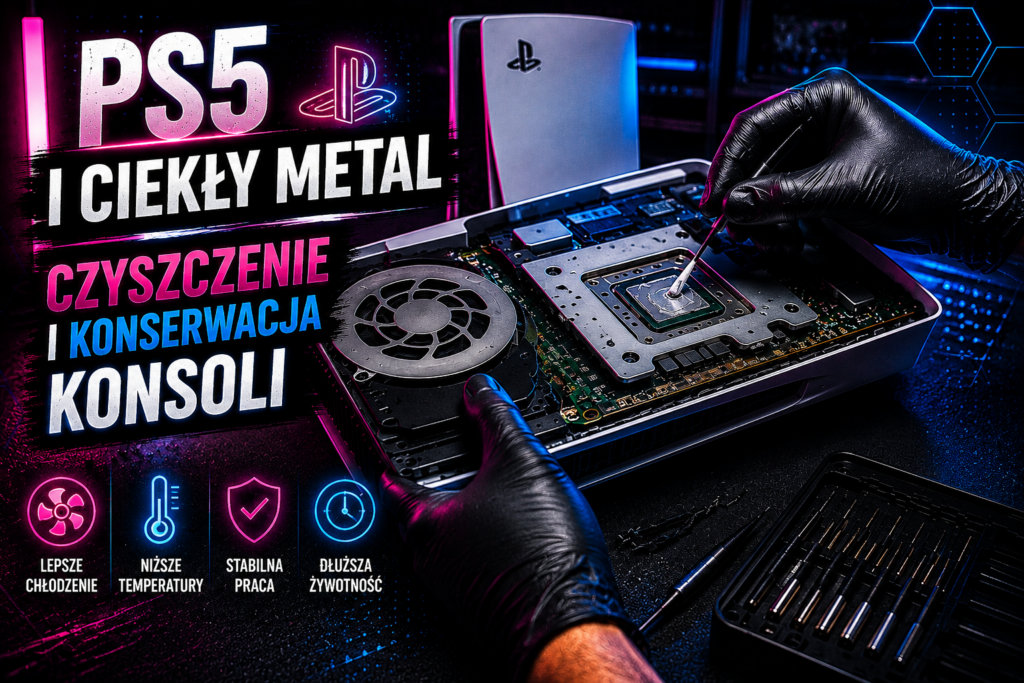 ps5 i ciekły metal czyszczenie i konserwacja konsoli toruń